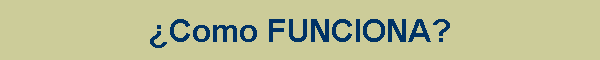 �Como FUNCIONA?